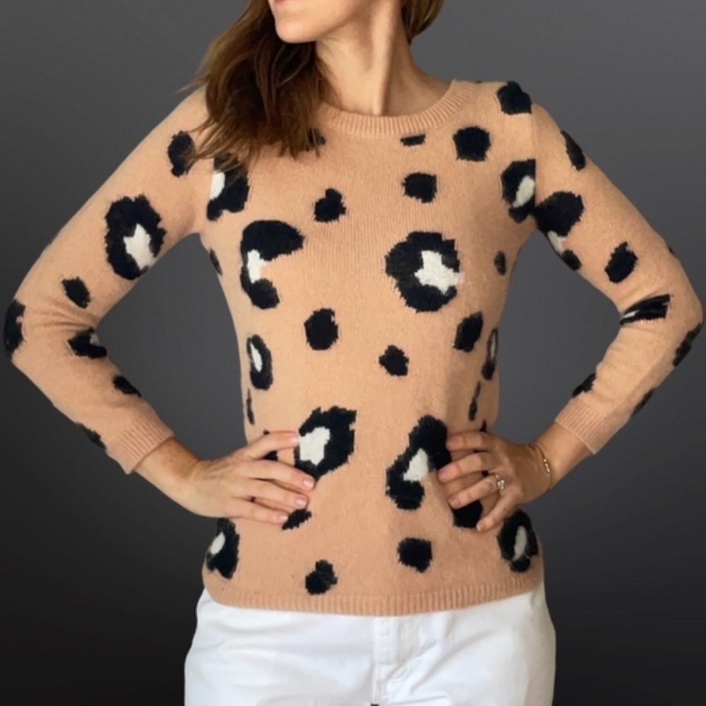 Torn by Ronny Kobo - Black and Tan Patterned Sweater